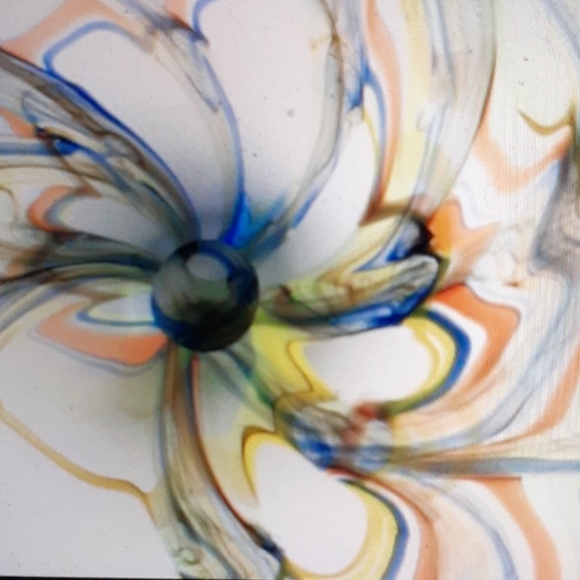 Tarnewiec handblown art glass compote. - Picture 6 of 7